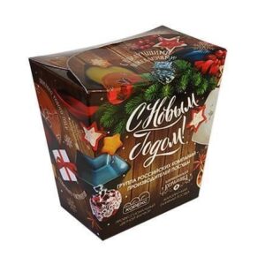 Шоколадный набор «Поэзия» 230г из 23 шоколадок 10г с логотипом клиента Вкусные подарки с логотипом Роспринтекс