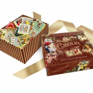 Подарочный набор «Old Chocolate Brands Collection» из 30 шоколадок 5г, горький 60% Акции Роспринтекс