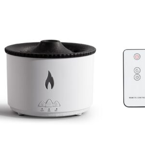 Увлажнитель воздуха “Smart Volcano”с пультом ДУ, функцией ароматерапии и интерьерной подсветкой, цвет белый с черным Акции Роспринтекс