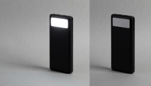Зарядное устройство “Lumos” 10000 mAh с фонариком, цвет белый Сувениры для офиса с логотипом Роспринтекс