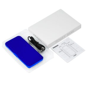 Внешний аккумулятор с подсветкой Luce Ultramarine 10000 mAh, ярко-синий Акции Роспринтекс