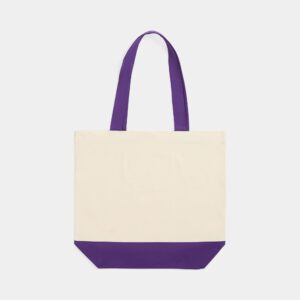 Холщовая сумка Shopaholic, фиолетовая Сумки и рюкзаки с логотипом Роспринтекс